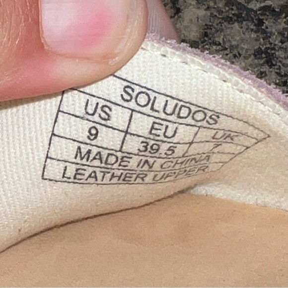 SOLUDOS Capri Block-Heel Raffia & Pink Suede Sandals Size 9. - Picture 9 of 12